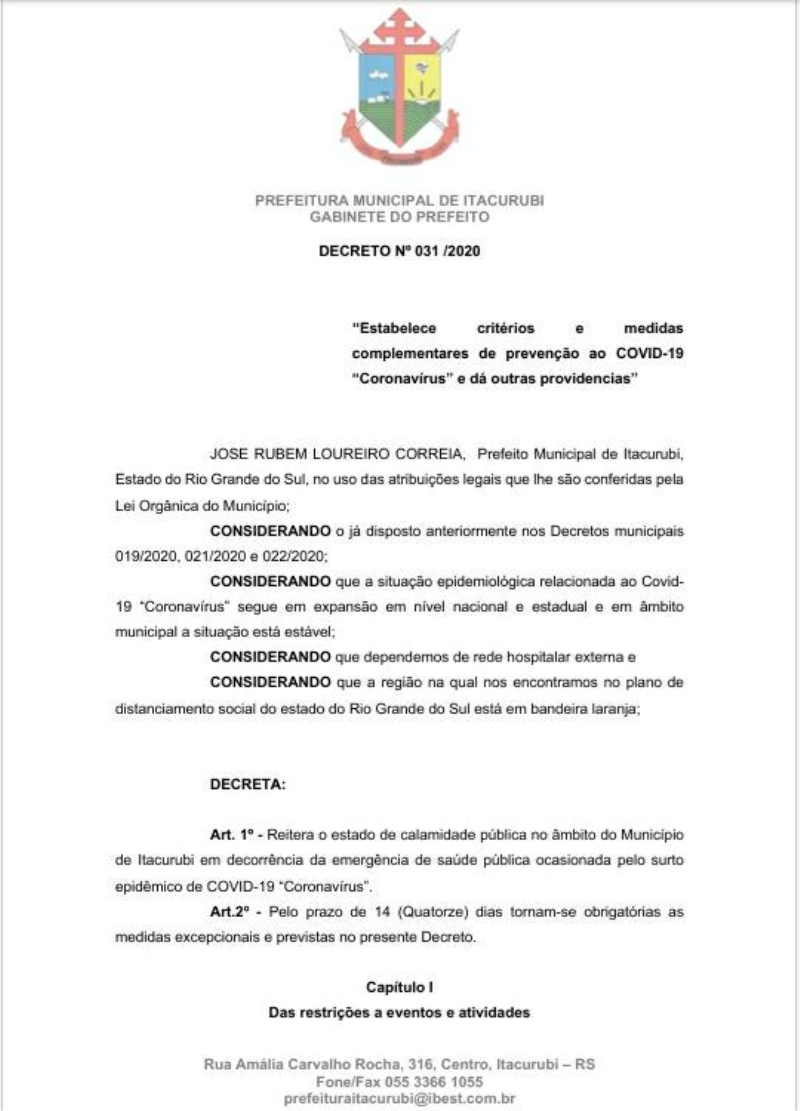 DECRETO 31/2020